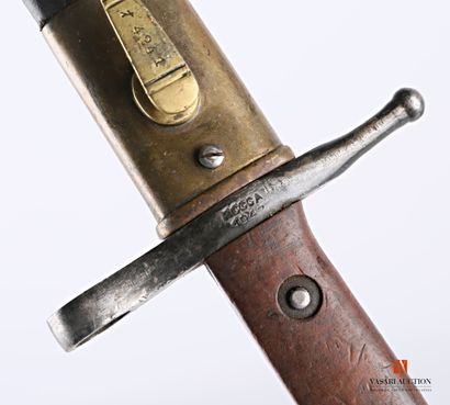 Baïonnette Carcano 1891, lame droite bronzée...