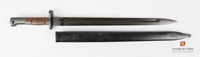 Baïonnette belge modèle 24-30, lame bronzée...