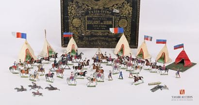 J.HAFFNER : ensemble de 57 soldats en étain,...