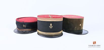 Képi de sous officier, visière cuir, bandeau...