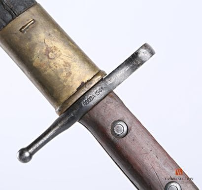 Baïonnette Carcano 1891, lame droite bronzée...