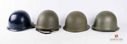 Armée française : casques lourds modèle 51,...