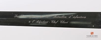 Glaive allégé type 1855, lame droite à double...