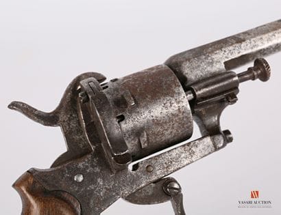 Revolver système Lefaucheux, calibre 7 mm...