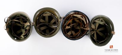 Armée française : casques lourds modèle 51,...