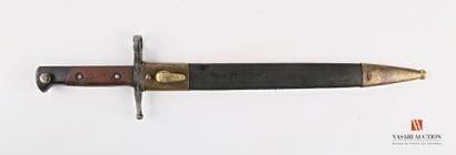 Baïonnette Carcano 1891, lame droite bronzée...