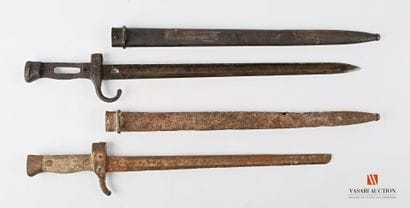 Baïonnette modèle 1892, plaquettes bois,...