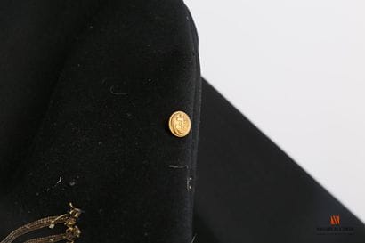 Manteau d'officier de marine, drap noir,...
