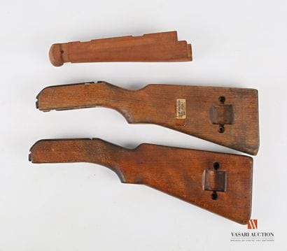 Deux crosses nue de fusil MAS 49 ou 49/56,...