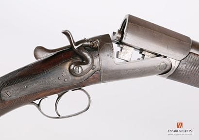 Fusil de chasse mono canon, percussion centrale...