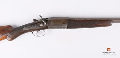Fusil de chasse mono canon, percussion centrale...