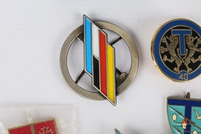 Ensemble d'insignes d'unité divers: ALAT,...