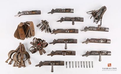 Éléments de fusil règlementaire 1866 ou 1866-74,...