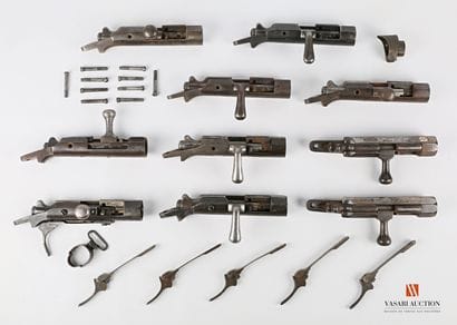 Éléments de fusil règlementaire 1866 ou 1866-74,...