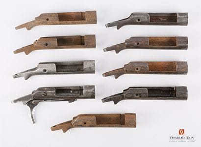 Éléments de fusil règlementaire 1866 ou 1866-74,...