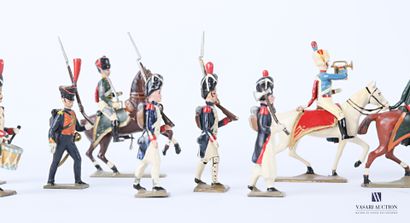 Grande Armée : soldats de plombs polychromes...