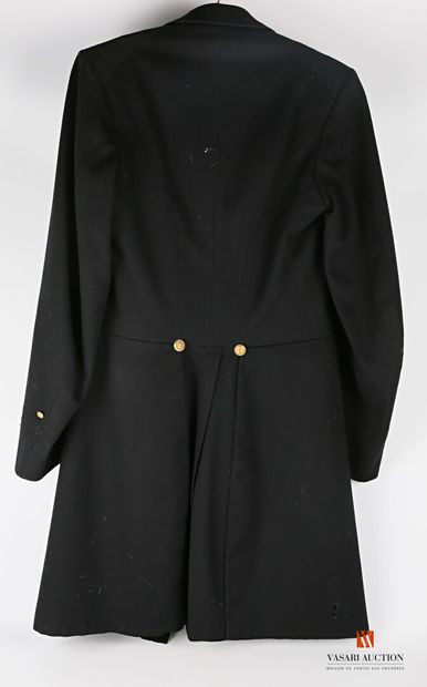 Manteau d'officier de marine, drap noir,...