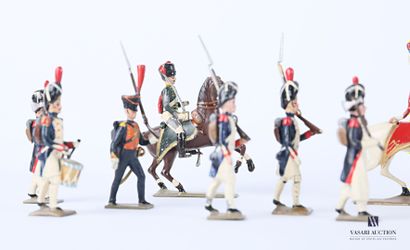 Grande Armée : soldats de plombs polychromes...
