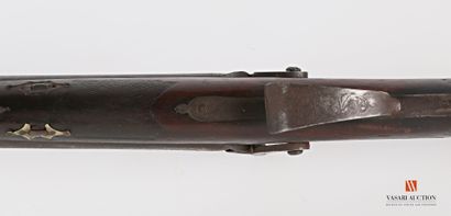 Fusil de chasse à percussion, chien à corps...