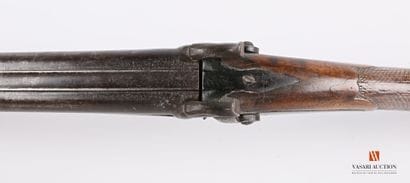 Fusil de chasse à percussion, canons en table...