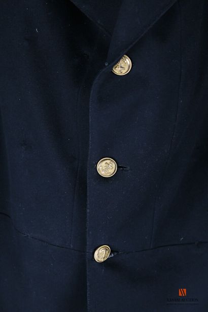 Manteau d'officier de marine, drap noir,...