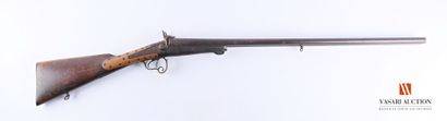 Fusil de chasse à broches, canons en table...