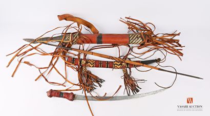 Sabre africain type mandingue, lame courbe...