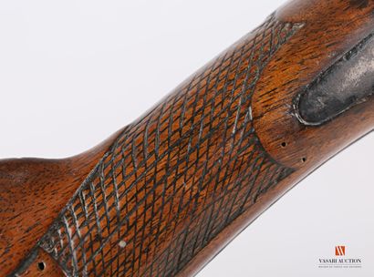 Fusil de chasse à percussion, canons en table...