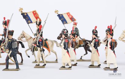 Grande Armée : soldats de plombs polychromes...