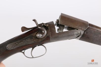 Fusil de chasse mono canon, percussion centrale...