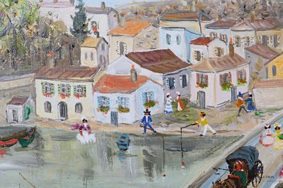 TABET Claude (1924-1979)

Walk on the bridge

Oil...