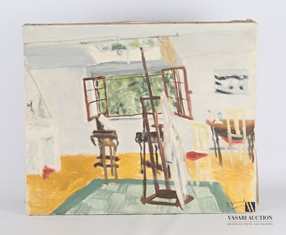 J.GIRAUD

Artist's studio 

Oil on canvas

Signed...