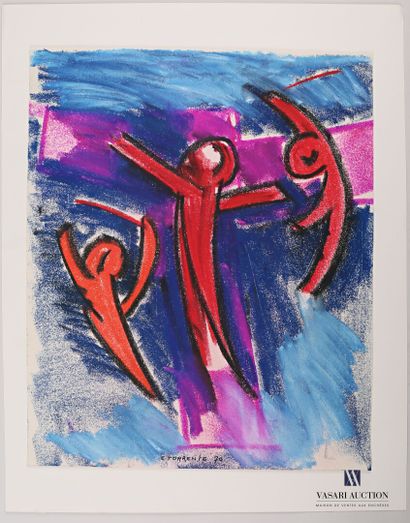 TORRENTE E. (XXth century)

The red trio

Pastel...