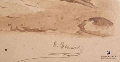 E.BENARD? (XIXth century)

The halt at the...
