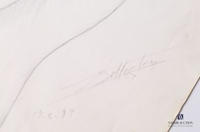 Lot of three pencil drawings :

- CASADO...