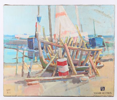 GUERIN (20th century)

Carcass

Oil on canvas

Signed...