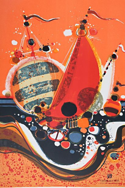 MENGUY Frédéric (1927-2007), after

Sailboats

Lithograph...