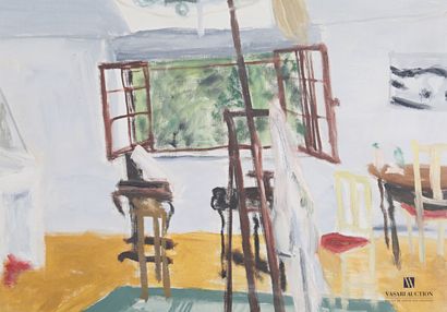 J.GIRAUD

Artist's studio 

Oil on canvas

Signed...