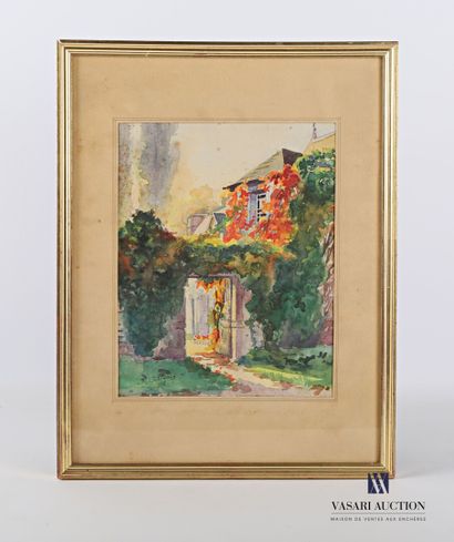 
Lot comprising eight framed pieces and three...
