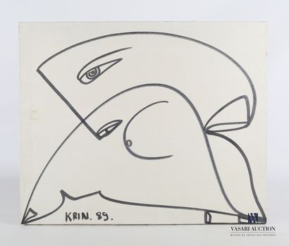KRIN Johnny (20th century)

Face in profile...