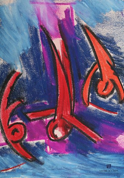 TORRENTE E. (XXth century)

The red trio

Pastel...