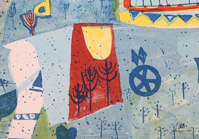 YOSHI (20th century)

Stylized motifs

Lithograph...