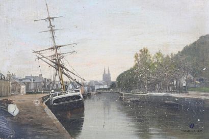 French school, early 20th century

The port...