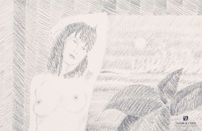 Lot of three pencil drawings :

- CASADO...