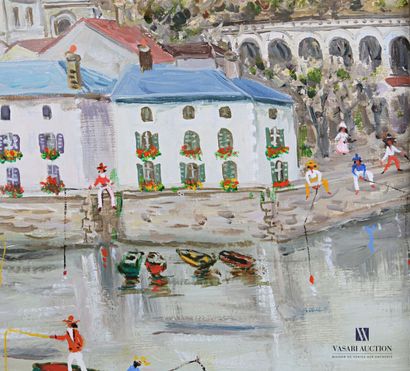 TABET Claude (1924-1979)

Walk on the bridge

Oil...