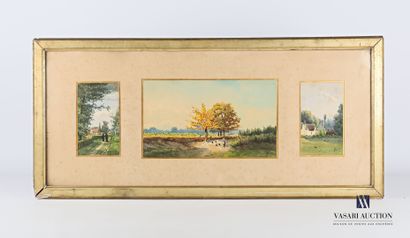 THORY A.

The walk - Country scene with hens...