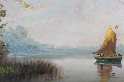 ROLAND (20th century)

Sailboat on the lake

Oil...