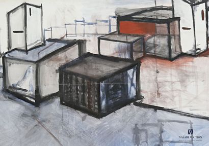 Lot of five paintings

PASSANITI Francesco...
