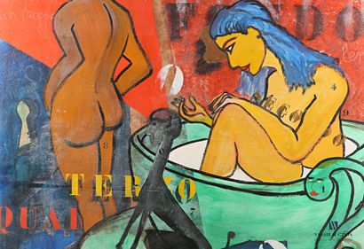 Lot of five paintings

PASSANITI Francesco...