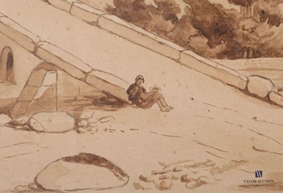 E.BENARD? (XIXth century)

The halt at the...